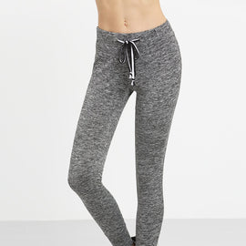 Dark Grey Tie Waist Sports Pants