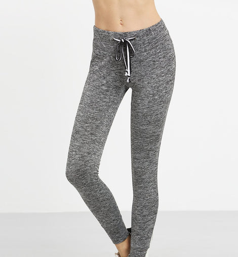 Dark Grey Tie Waist Sports Pants