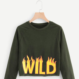 Letter Print Sweatshirt