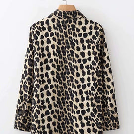 Leopard Print Shirt Dress