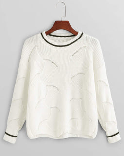 Cut Out Drop Shoulder Sweater