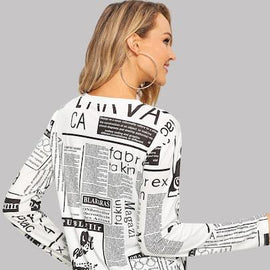 Magazine Print Tee